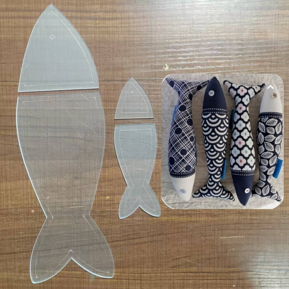 Embroidery Fish - Plantilla de acrílico para acolchado con