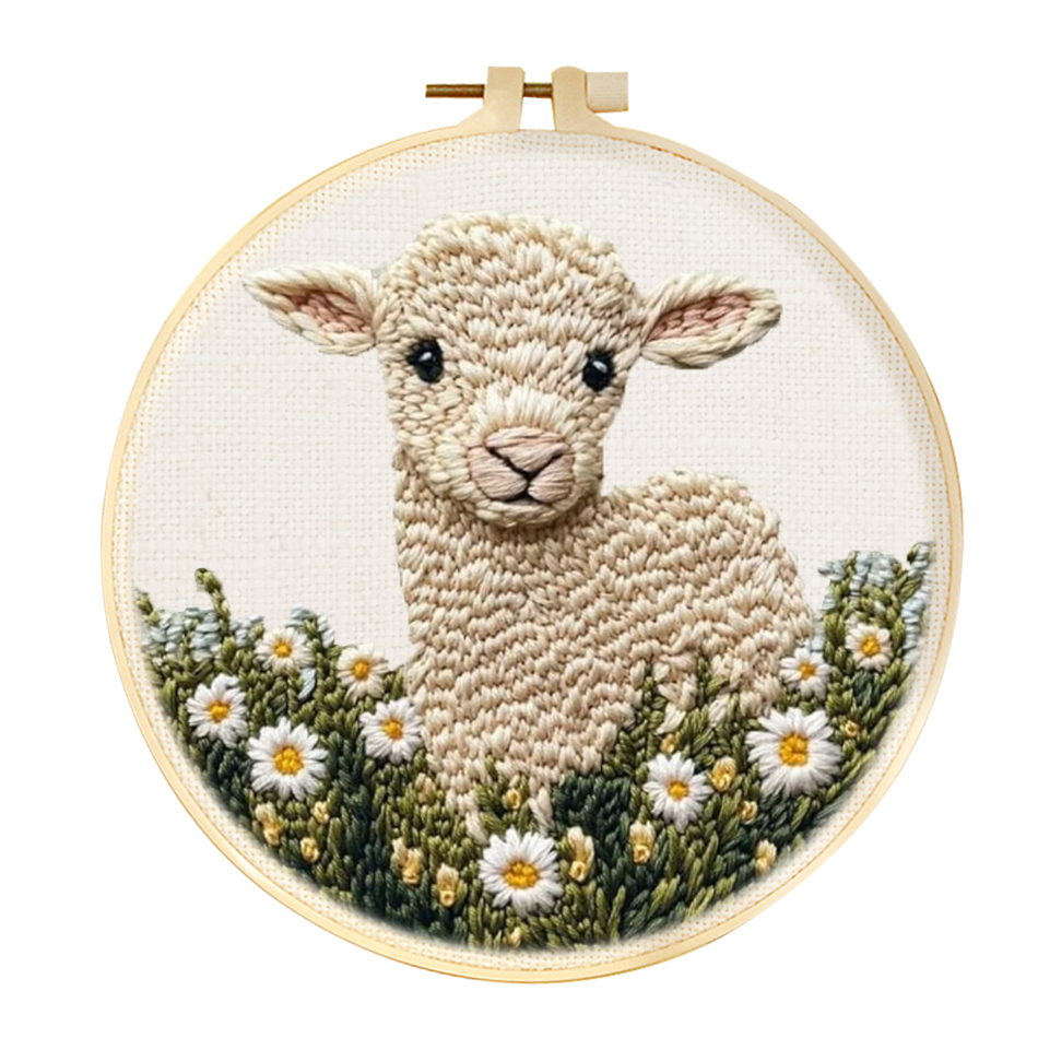 Embroidery Hoop Square - Lindo Animal DIY punzón aguja bordado