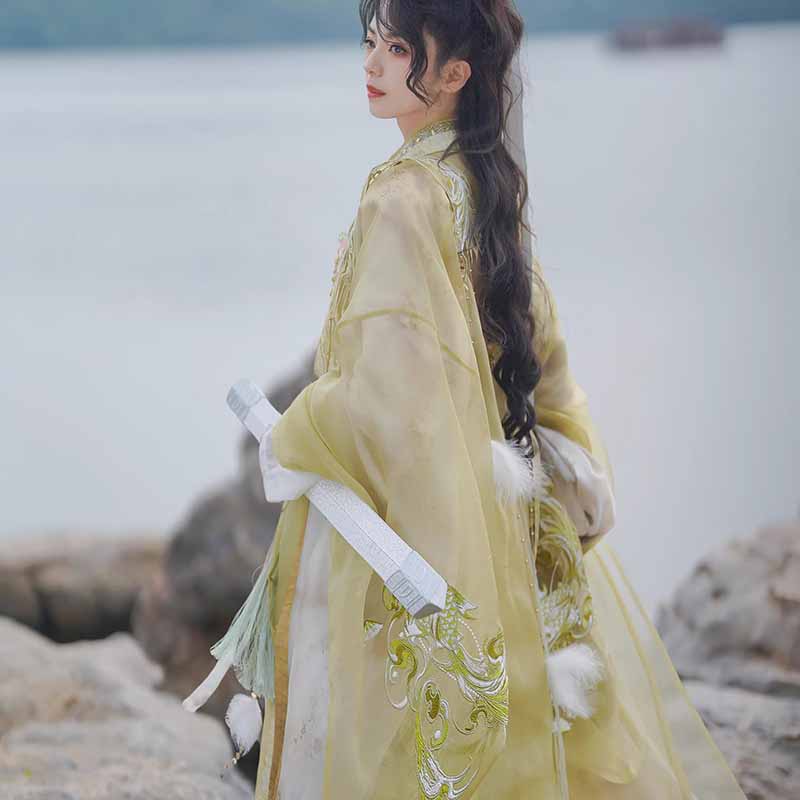 Embroidery Gradient - Traje Hanfu de Espadachín Wuxia para