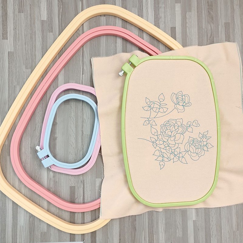 Embroidery Hoop Square - Accesorios de costura a mano, círculo
