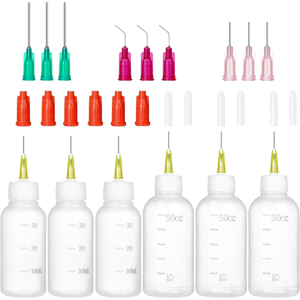 Embroidery Art Painting - Juego de botellas exprimibles con punta