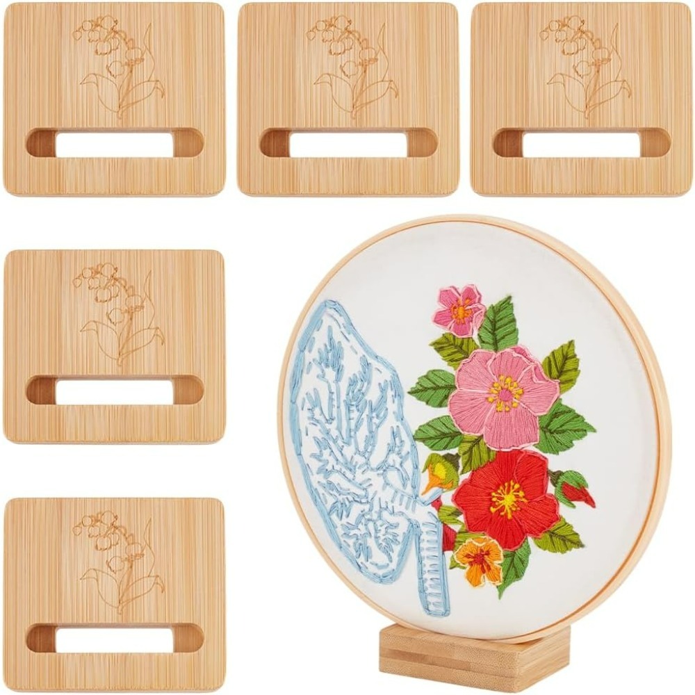 Embroidery Hoop Square - Soporte de exhibición rectangular de aro