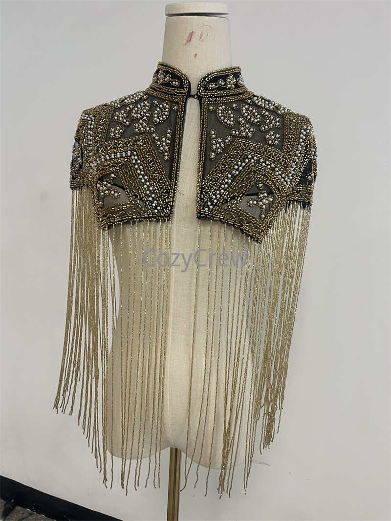Embroidery Shawl - Chaqueta Corta Retro de Lujo con