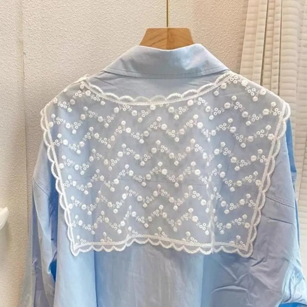 Elegante chal de encaje calado - Embroidery Shawl reseña y precio