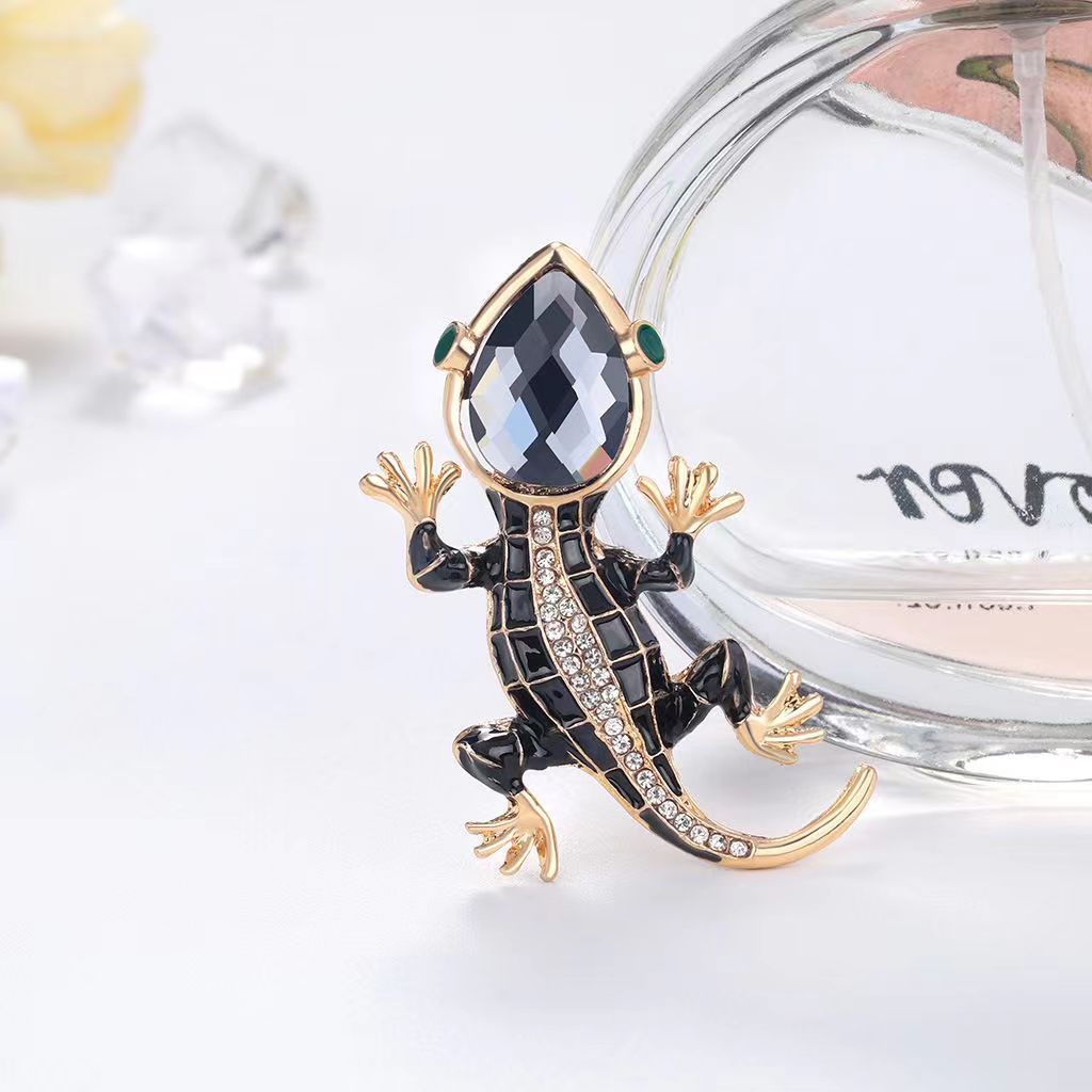 Broche de gecko de cristal tac - Embroidery Fish reseña y precio