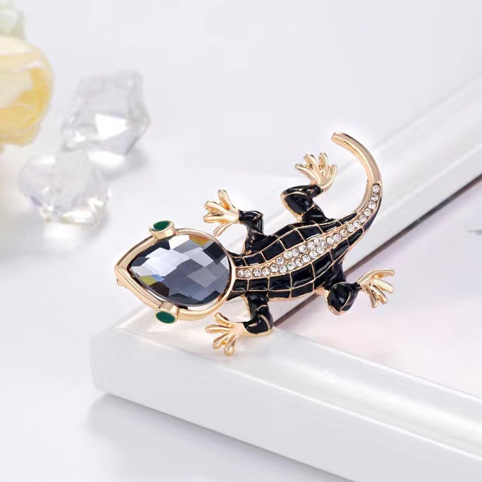 Broche de gecko de cristal tac - Embroidery Fish reseña y precio
