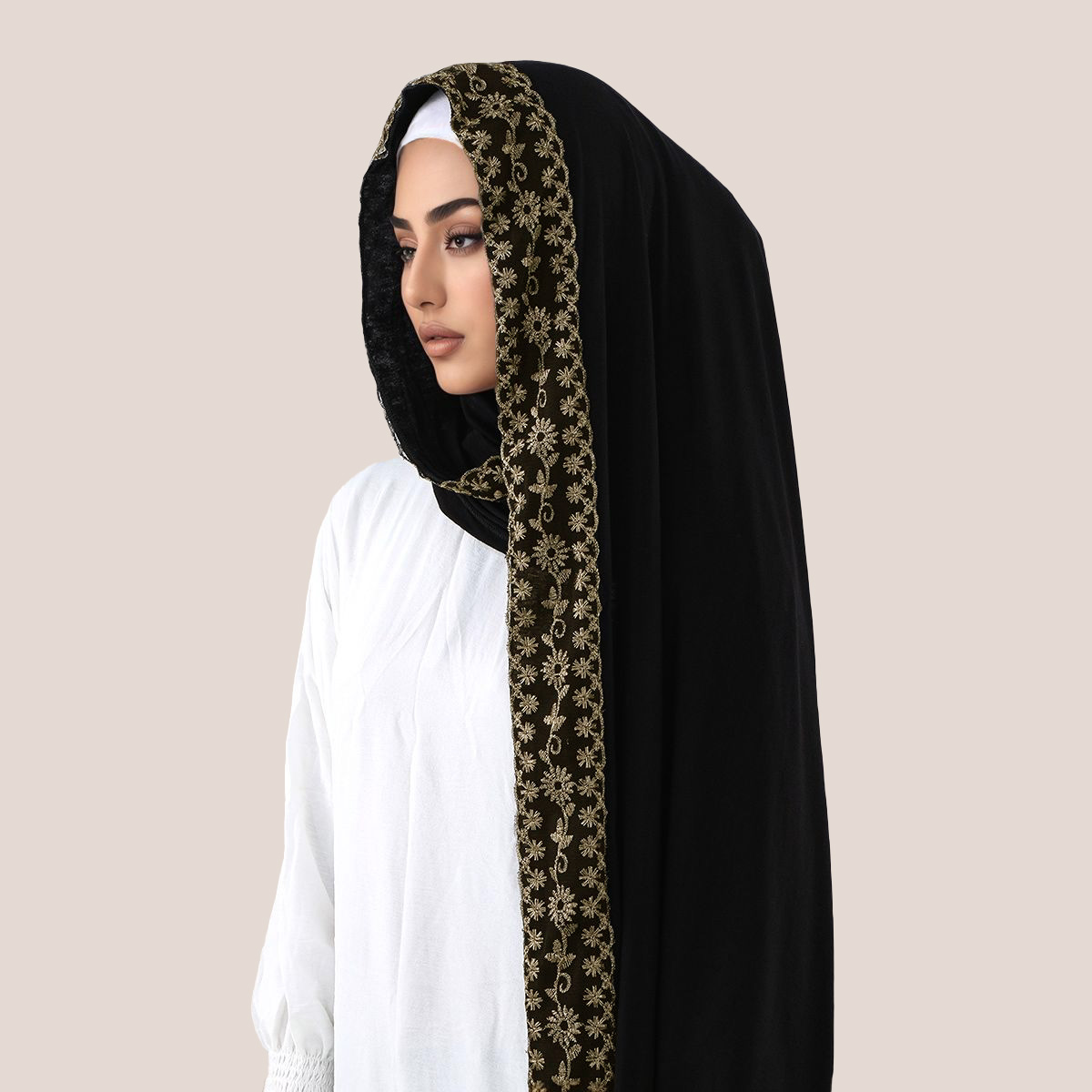 Jersey de algodón bordado de e - Embroidery Shawl reseña y precio