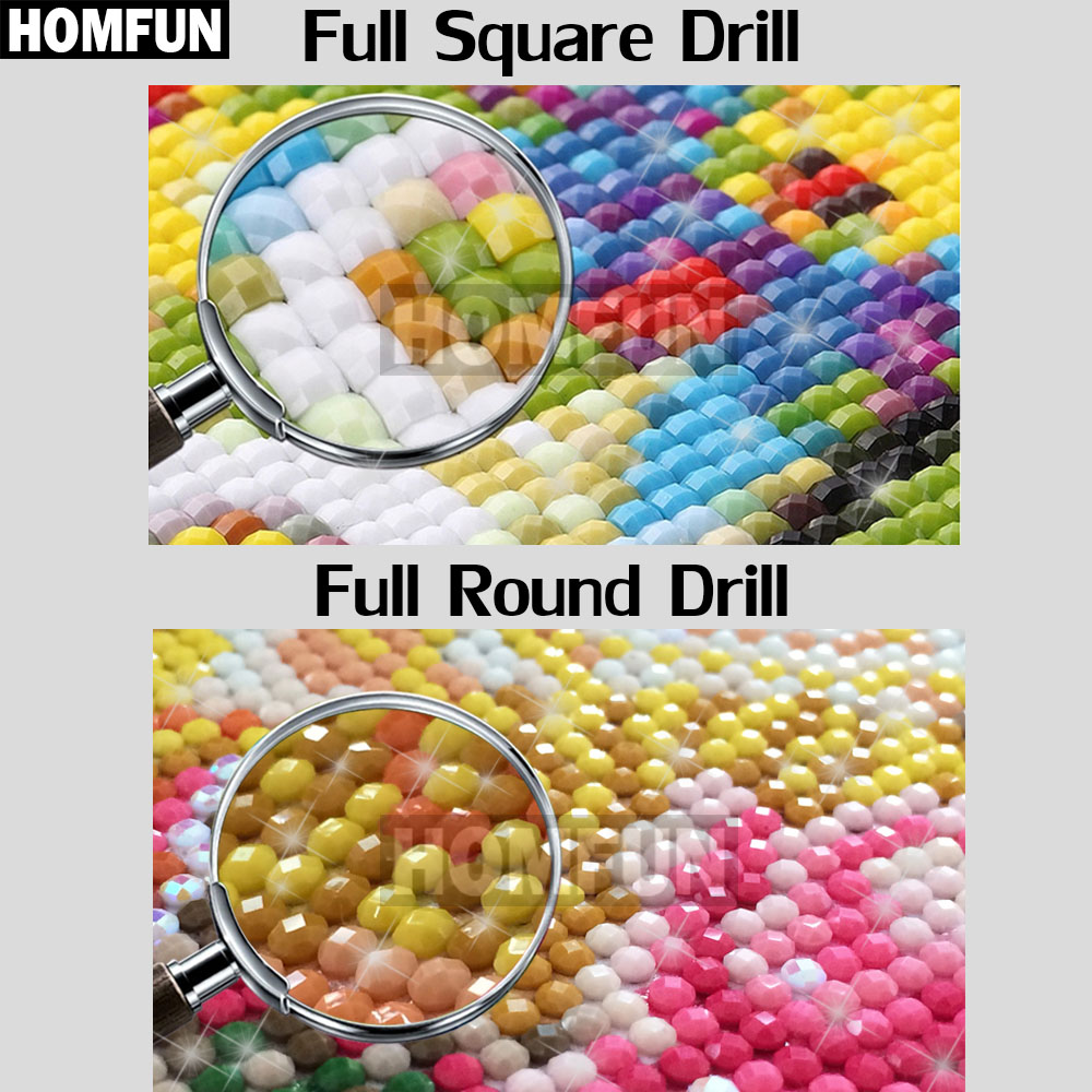 HOMFUN-pintura de diamante red - Embroidery Fish reseña y precio