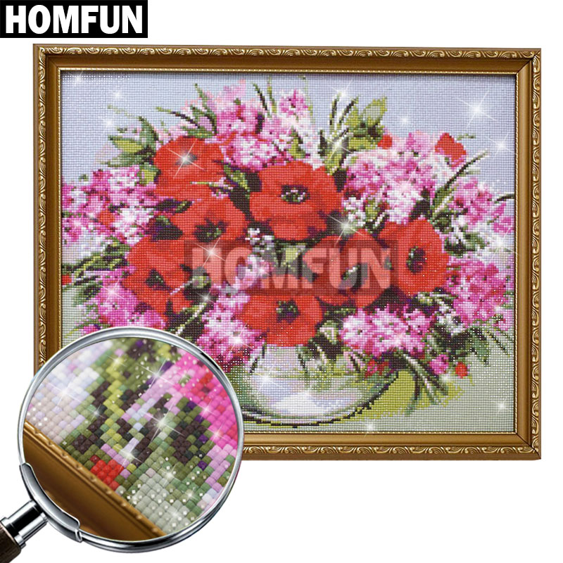 HOMFUN-pintura de diamante red - Embroidery Fish reseña y precio
