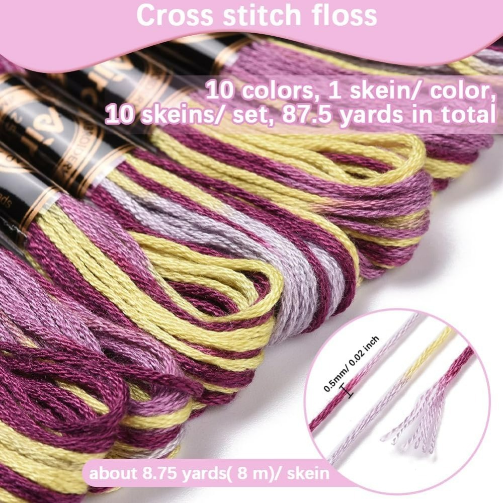 6 hebras de hilo de bordar mor - Embroidery Gradient reseña y precio