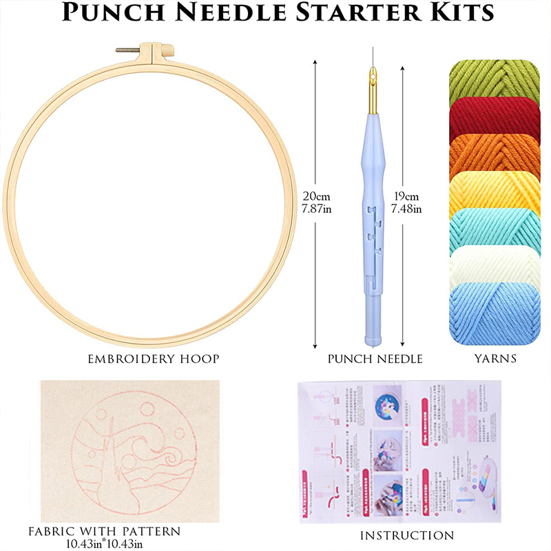 Kit de Bordado con Aguja Mágic - Embroidery Hoop Square reseña y precio
