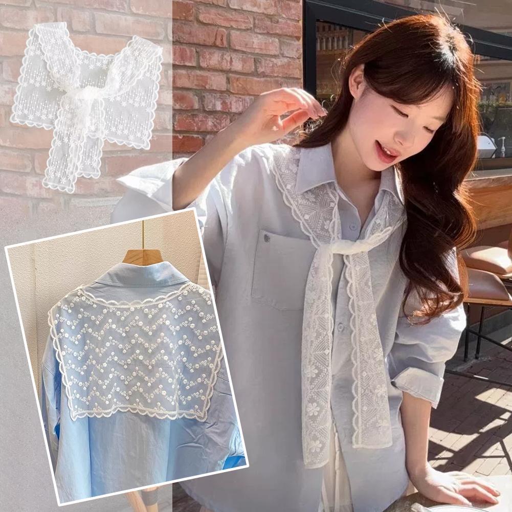Chal de encaje francés para mu - Embroidery Shawl reseña y precio