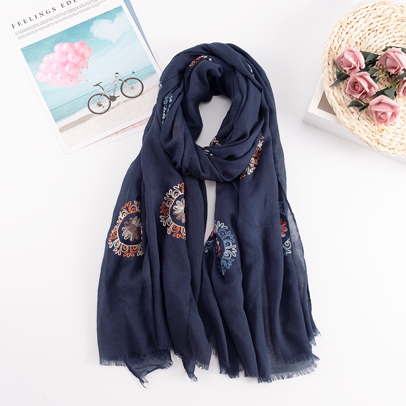 Foulard bordado étnico para mu - Embroidery Shawl reseña y precio