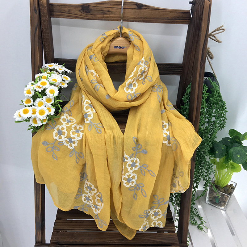 Foulard bordado étnico para mu - Embroidery Shawl reseña y precio