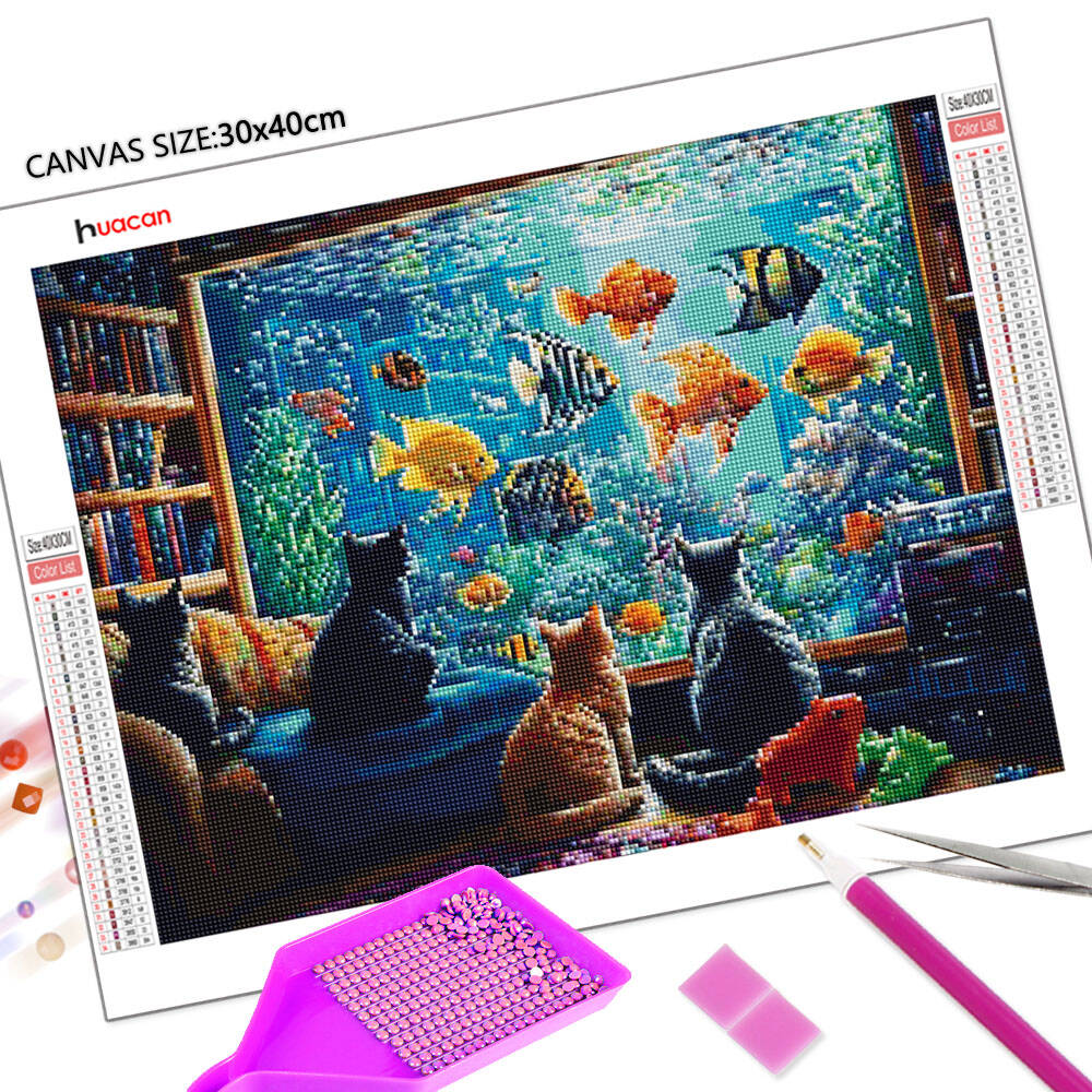 Huacan-pintura de diamante de  - Embroidery Fish reseña y precio
