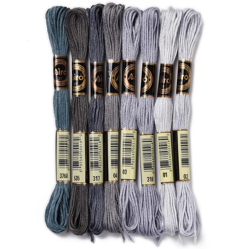 8 ovillos, 70 yardas, pulseras - Embroidery Gradient reseña y precio