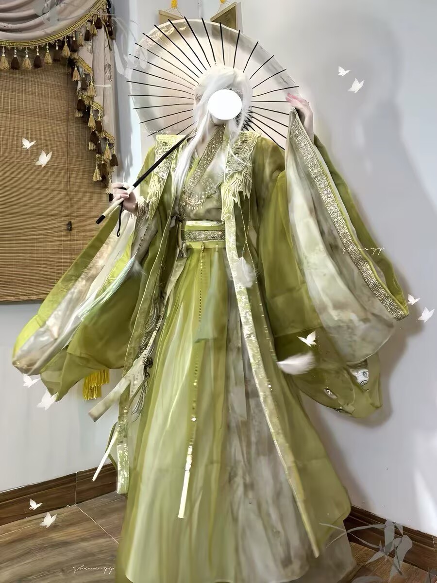 Traje Hanfu de Espadachín Wuxi - Embroidery Gradient reseña y precio