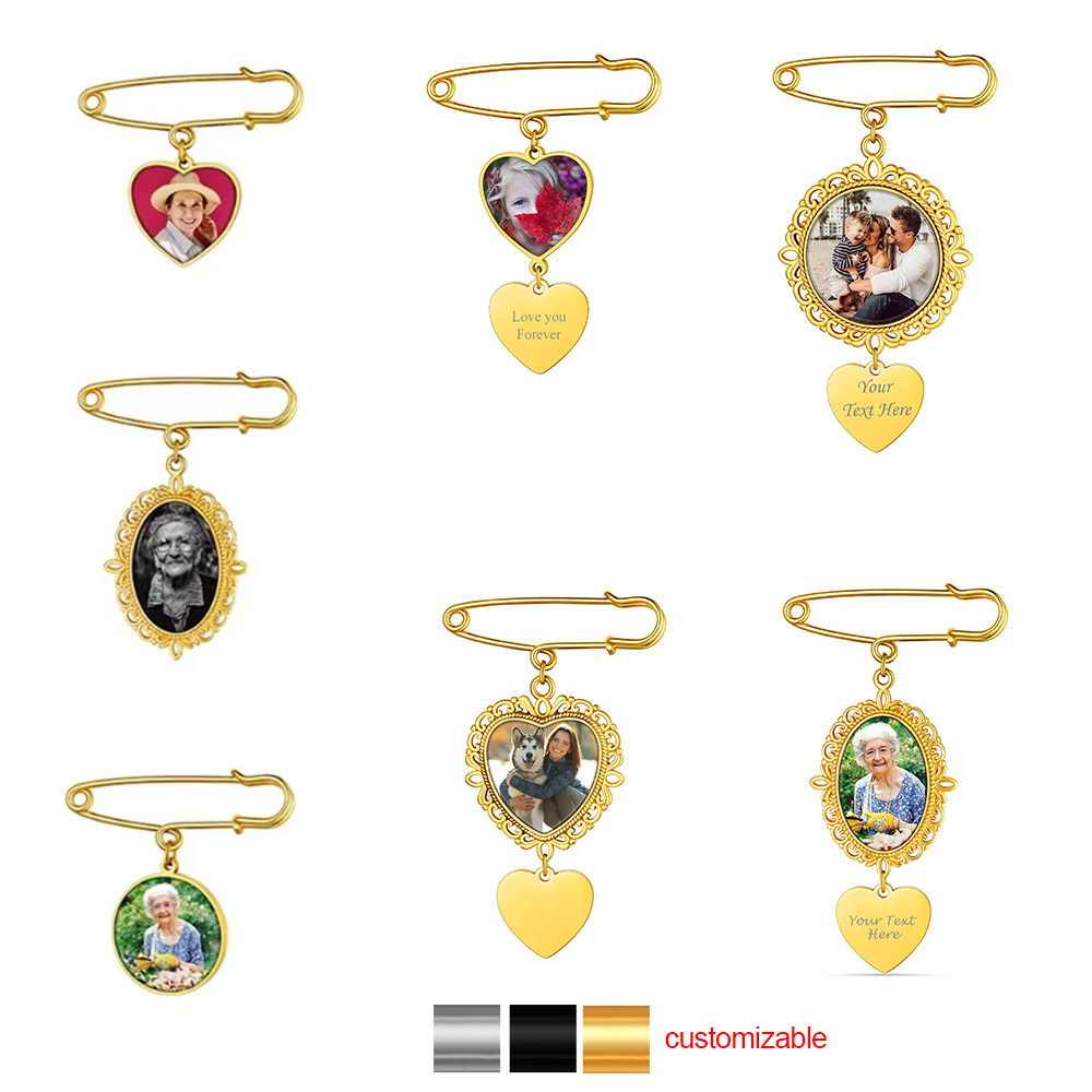 Broches de fotos personalizado - Embroidery Illustration reseña y precio