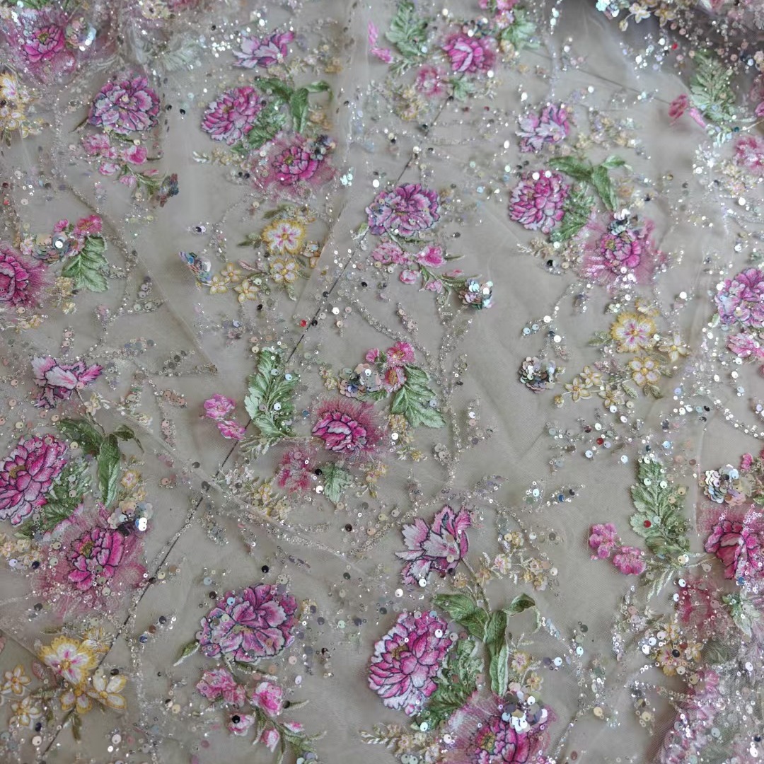 Tela de encaje de lujo con cue - Embroidery Gradient reseña y precio