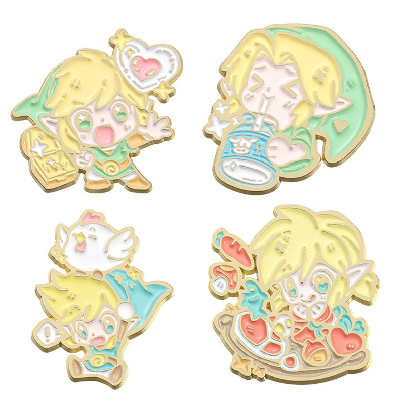 Pins de esmalte de juego de av - Embroidery Illustration reseña y precio