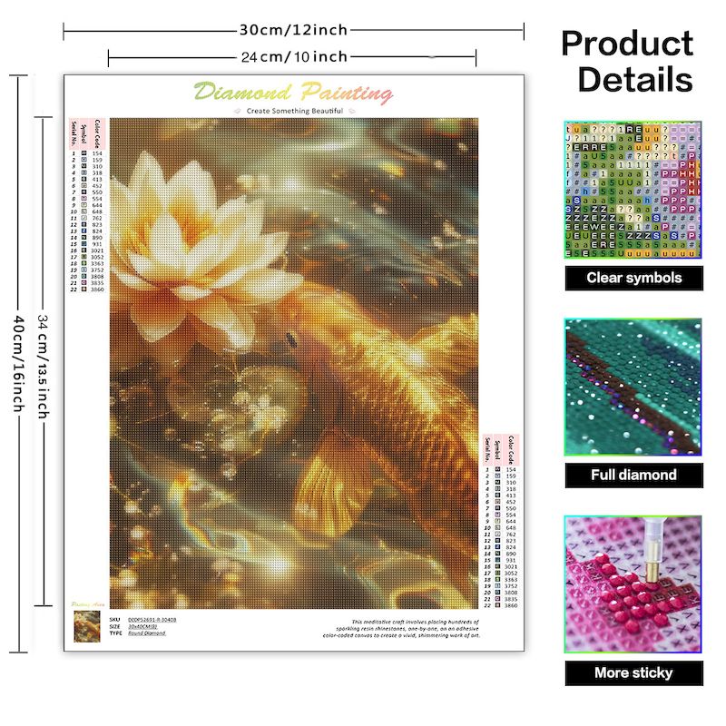 SDOYUNO-pintura artística de d - Embroidery Fish reseña y precio
