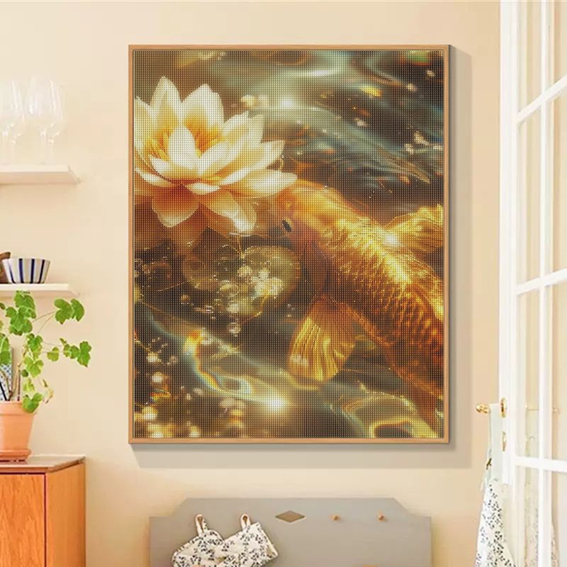 SDOYUNO-pintura artística de d - Embroidery Fish reseña y precio