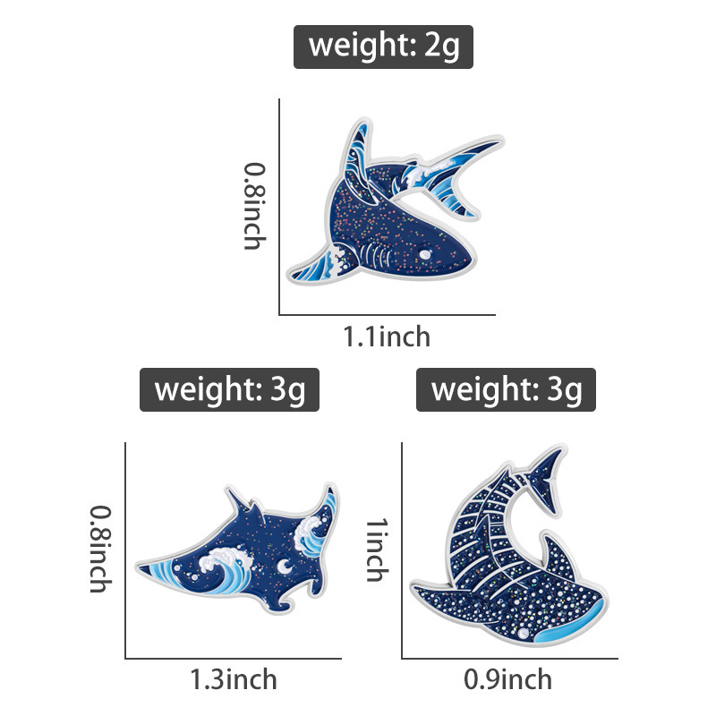 Pins de esmalte de criaturas m - Embroidery Fish reseña y precio