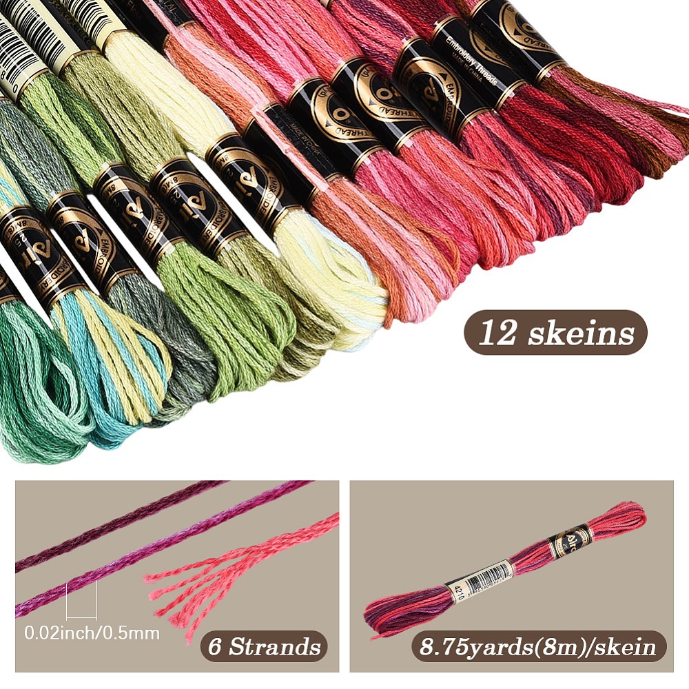 Hilo de Bordar de 105 Yardas,  - Embroidery Gradient reseña y precio