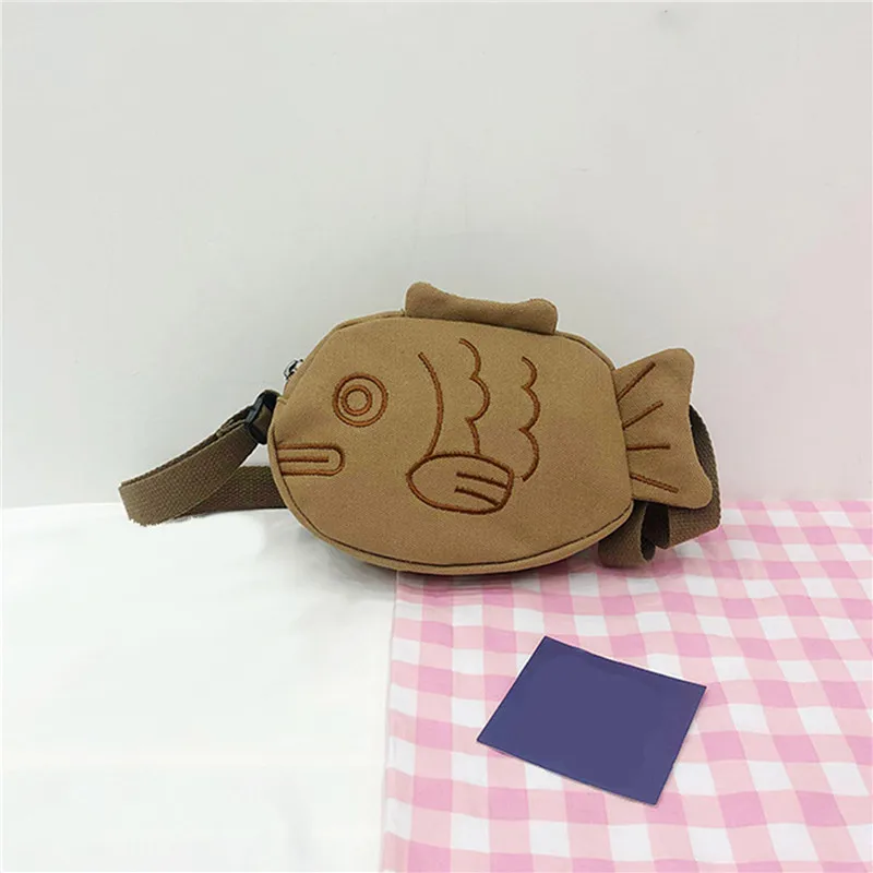 Bolso bandolera de lona con fo - Embroidery Fish reseña y precio