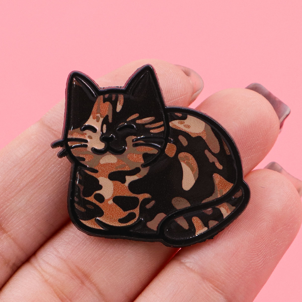 Broches de Esmalte de Gatos Ad - Embroidery Illustration reseña y precio