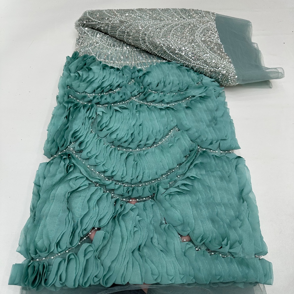 Tela de Encaje Africana de Luj - Embroidery Gradient reseña y precio